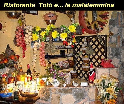 RISTORANTE A FIUGGI - PIANO BAR
TOTO' e la malafemmina - cucina ciociara